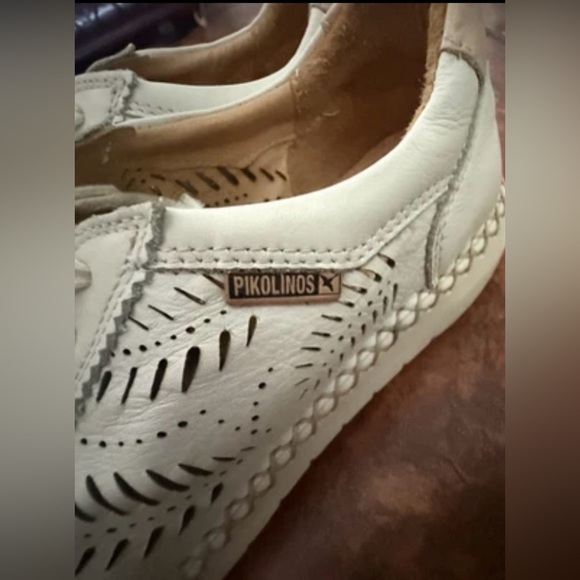 PIKOLINOS Women's Mesina Lace up Nata Cream Lather Shoes Size 7.5-8/38 - Picture 8 of 16